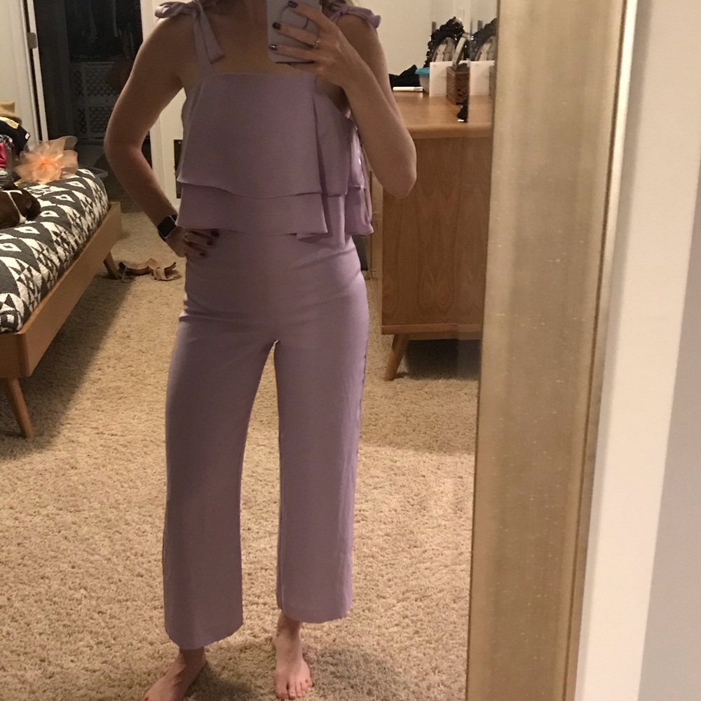 Purple jumpsuit
